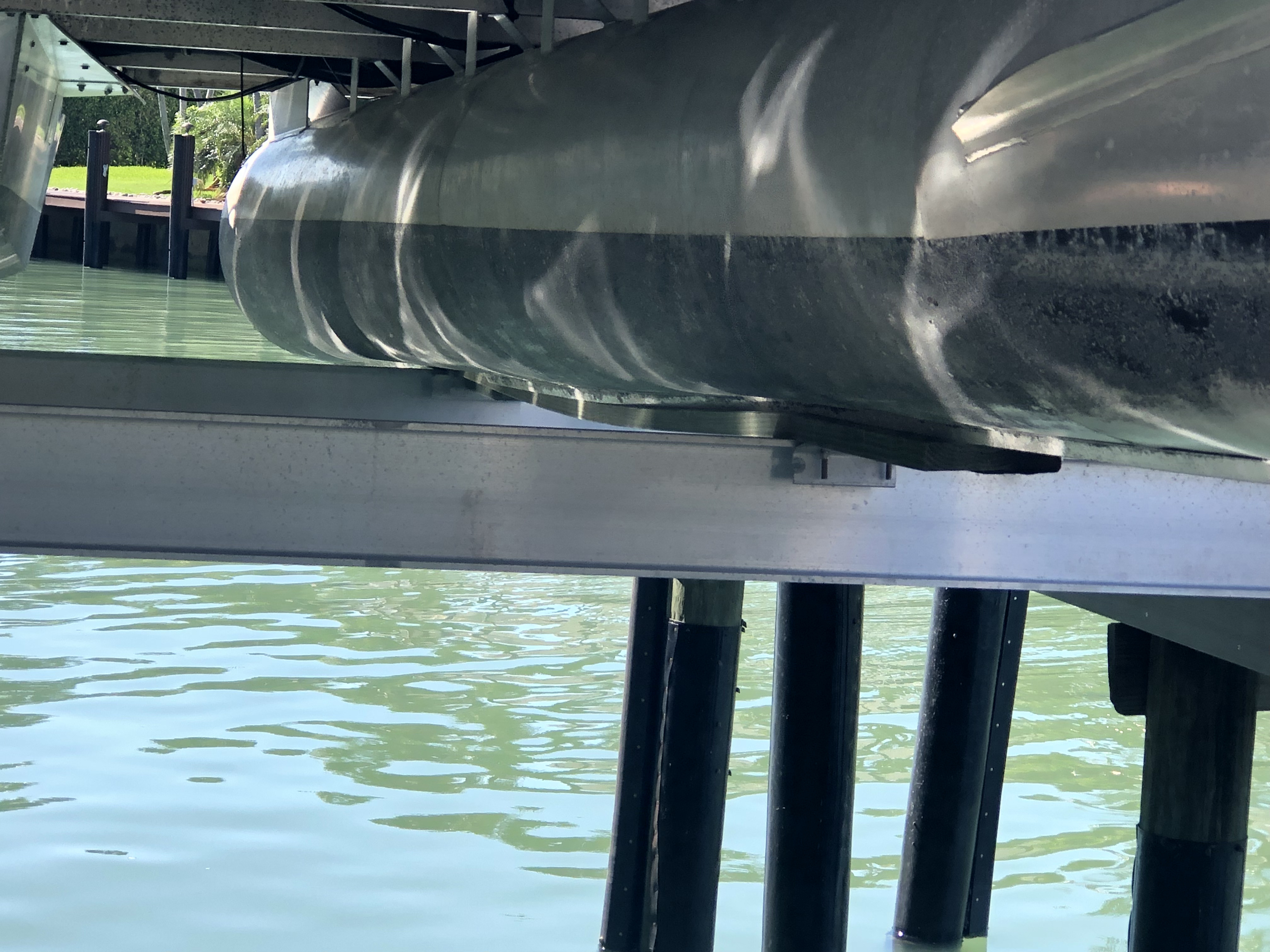 Pontoon Damage from Improper Lift Bunking in SW Florida